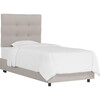Avery Tufted Bed, Wafer Linen - Beds - 5