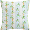 Pillow, Palm Tree Stripe Blue - Decorative Pillows - 1 - thumbnail