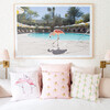 Pillow, Palm Tree Stripe Pink - Decorative Pillows - 2