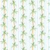 Pillow, Palm Tree Stripe Blue - Decorative Pillows - 3