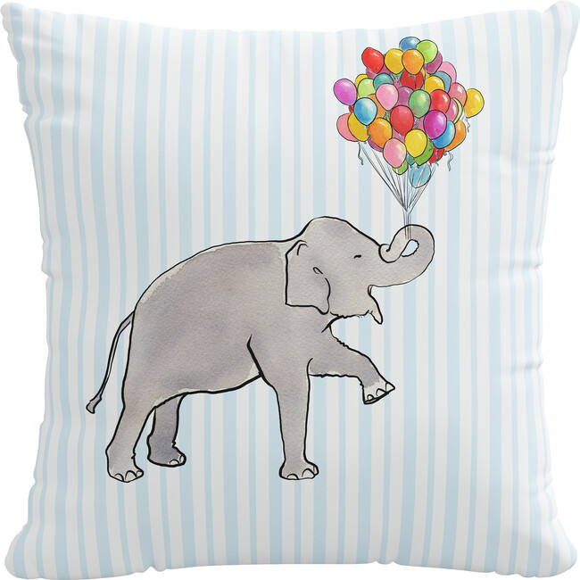 Pillow, Elephant Stripe Blue