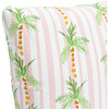 Pillow, Palm Tree Stripe Pink - Decorative Pillows - 4