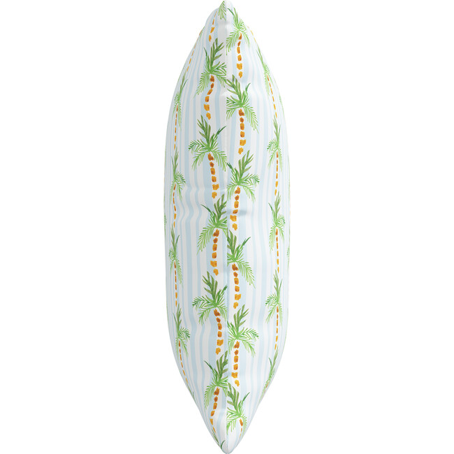 Pillow, Palm Tree Stripe Blue - Decorative Pillows - 6