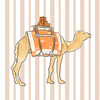 Pillow, Camel Stripe Tan - Decorative Pillows - 2