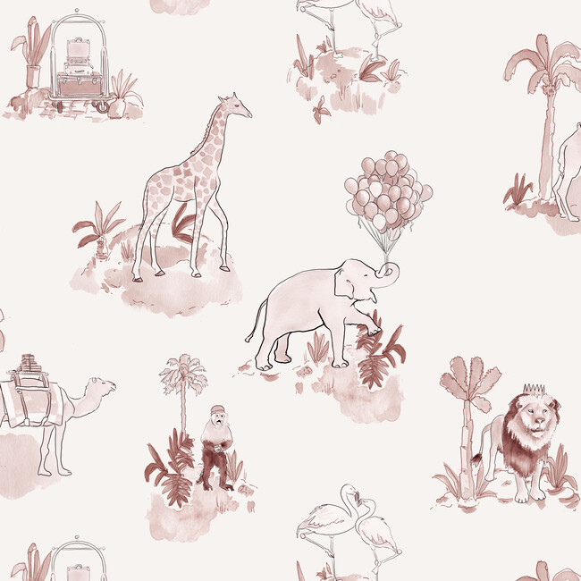 Pillow, Malin Toile Pink - Decorative Pillows - 3
