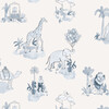 Pillow, Malin Toile Blue - Decorative Pillows - 3