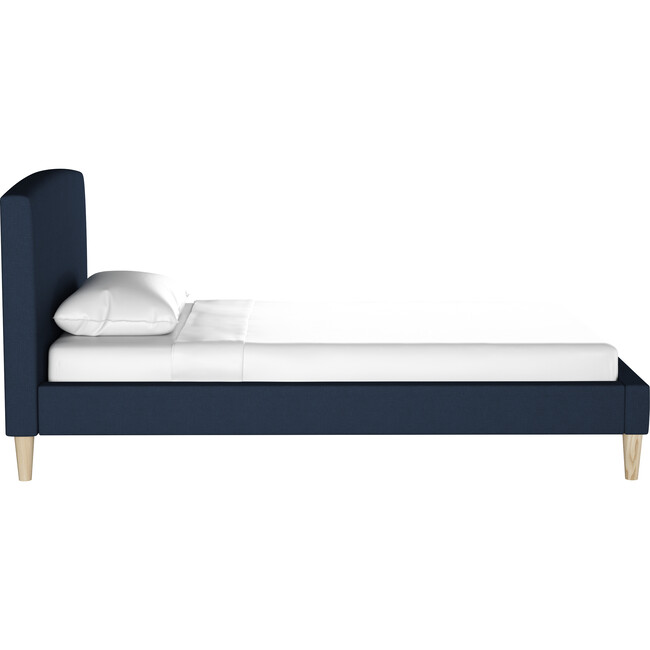 Phoenix Platform Bed, Navy Linen - Beds - 4