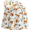 Aurora Kids' Skirted Vanity Stool, Monkey Bright - Kids Seating - 2