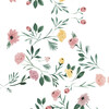 Eloise vanity chair, Blush Kaleidoscope Floral - Accent Seating - 5