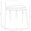 Aurora Kids' Skirted Vanity Stool, Kaleidoscope Floral Blush - Kids Seating - 6