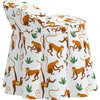 Aurora Kids' Skirted Vanity Stool, Monkey Bright - Kids Seating - 7