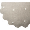 Round Knitted Biscuit Cushion, Dune - Decorative Pillows - 5