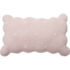 Knitted Biscuit Cushion, Pink - Decorative Pillows - 1 - thumbnail