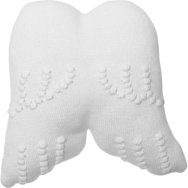 Knitted Cushion, Angel Wings