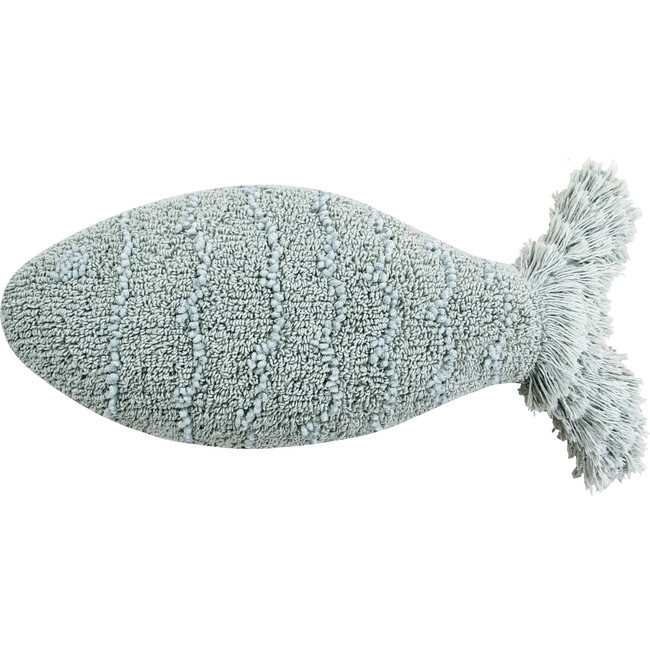 Baby Fish Washable Pillow, Aqua