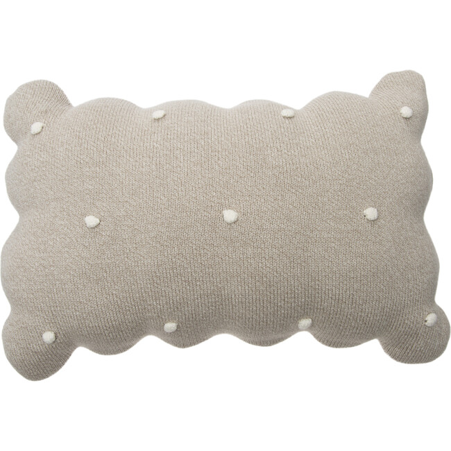Knitted Biscuit Cushion, Dune
