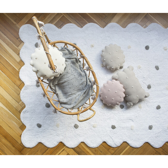 Knitted Biscuit Cushion, Dune - Decorative Pillows - 7