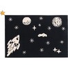 Universe Washable Rug, Black - Rugs - 1 - thumbnail