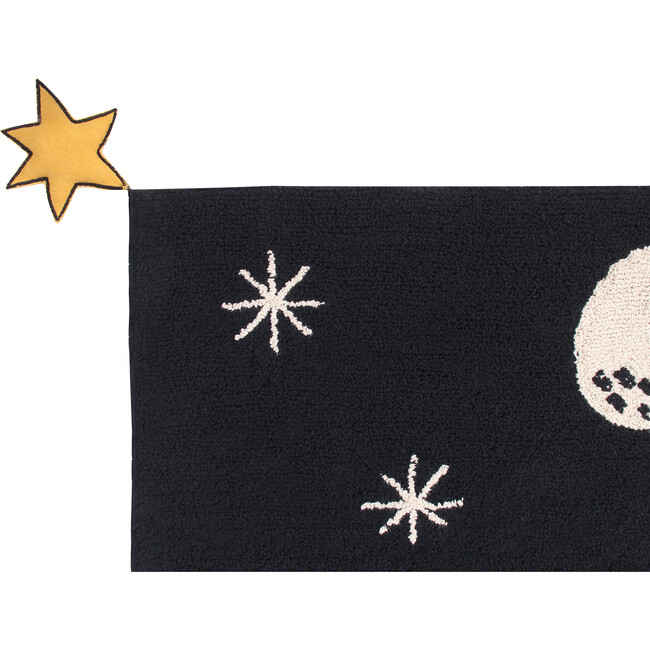 Universe Washable Rug, Black - Rugs - 2