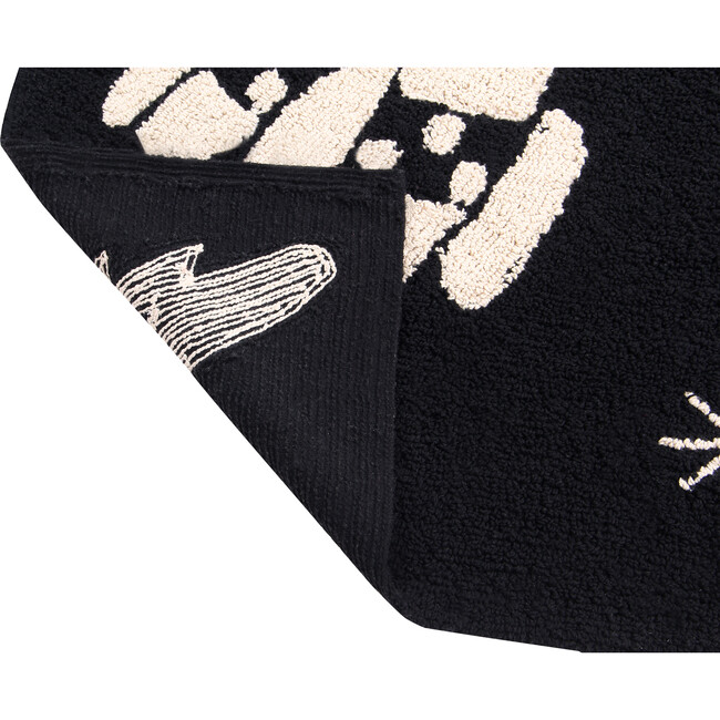 Universe Washable Rug, Black - Rugs - 5