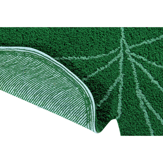 Monstera Leaf Washable Rug, Green