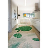 Monstera Leaf Washable Rug, Green - Rugs - 7