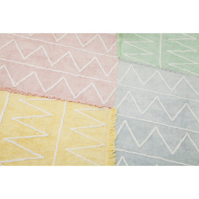 Hippy Washable Rug, Soft Blue - Rugs - 3