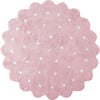 Little Biscuit Washable Round Rug, Pink - Rugs - 1 - thumbnail