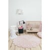 Little Biscuit Washable Round Rug, Pink - Rugs - 3