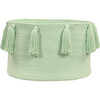 Tassels Basket, Soft Mint - Storage - 1 - thumbnail