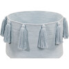 Tassels Basket, Soft Blue - Storage - 2 - thumbnail