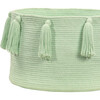 Tassels Basket, Soft Mint - Storage - 3
