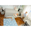 Polka Dots Washable Rug, Blue/White - Rugs - 6