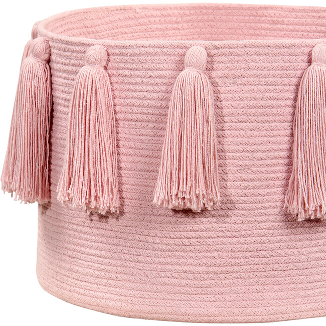 Tassels Basket, Pink - Storage - 3
