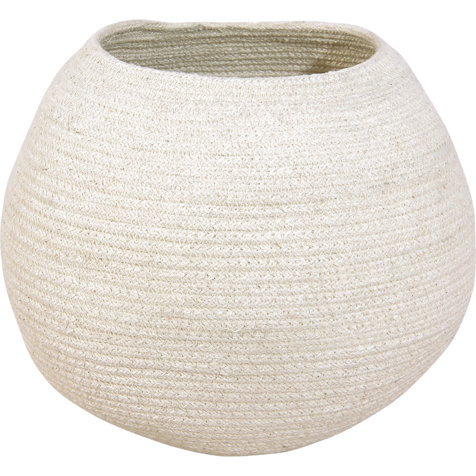 Bola Cotton Basket, Ivory - Storage - 1