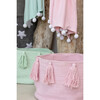 Tassels Basket, Soft Mint - Storage - 7