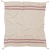 Striped Knitted Blanket, Vintage Nude - Blankets - 1 - thumbnail