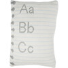 Notebook Knitted Washable Pillow, White - Decorative Pillows - 1 - thumbnail