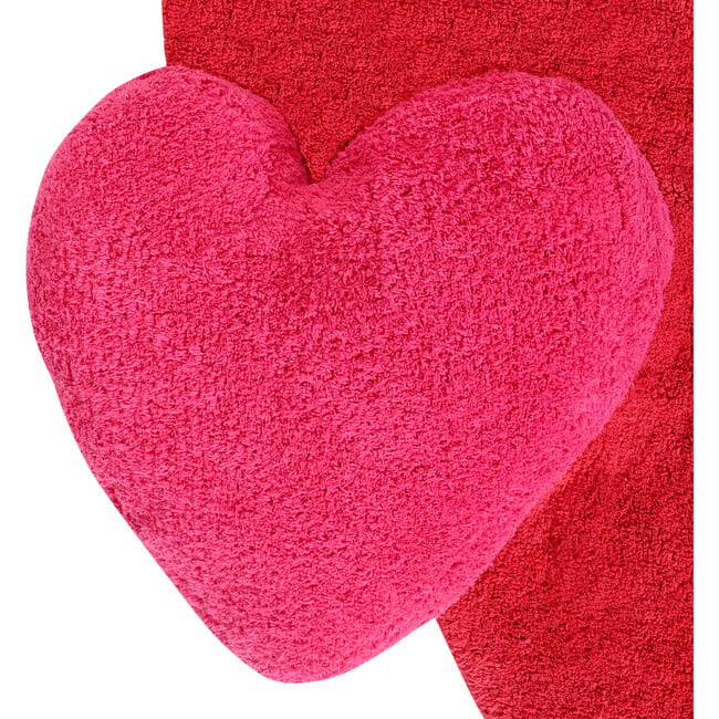 Agatha Puffy Washable Rug, Red - Rugs - 8