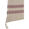 Striped Knitted Blanket, Vintage Nude - Blankets - 4