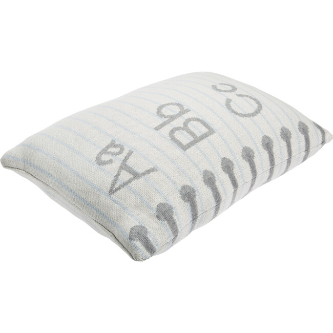 Notebook Knitted Washable Pillow, White - Decorative Pillows - 3