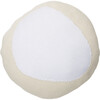 Knitted Bonbon Cushion, Vanilla/White - Decorative Pillows - 1 - thumbnail