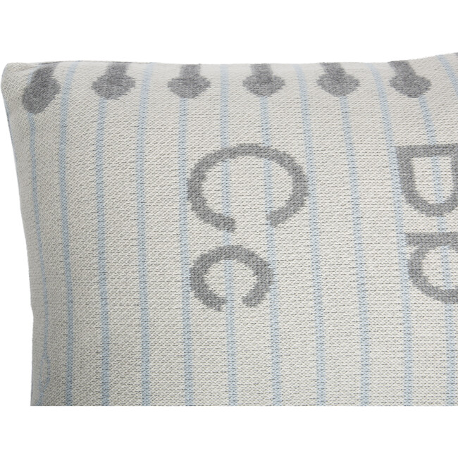 Notebook Knitted Washable Pillow, White - Decorative Pillows - 4