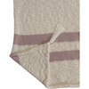 Striped Knitted Blanket, Vintage Nude - Blankets - 5