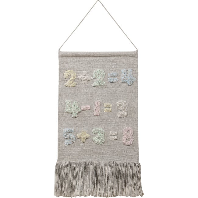 Baby Numbers Wall Hanging, Natural