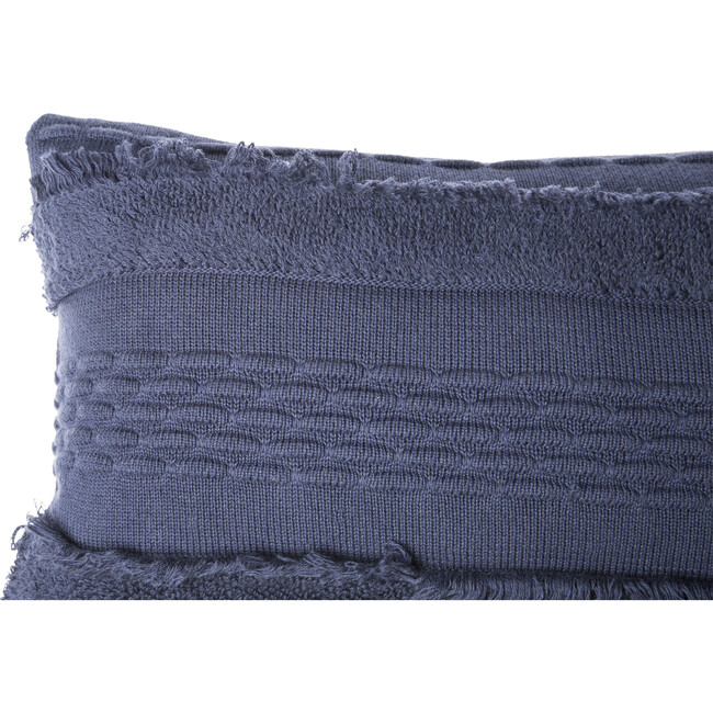 Air Knitted Washable Pillow, Alaska Blue - Decorative Pillows - 4