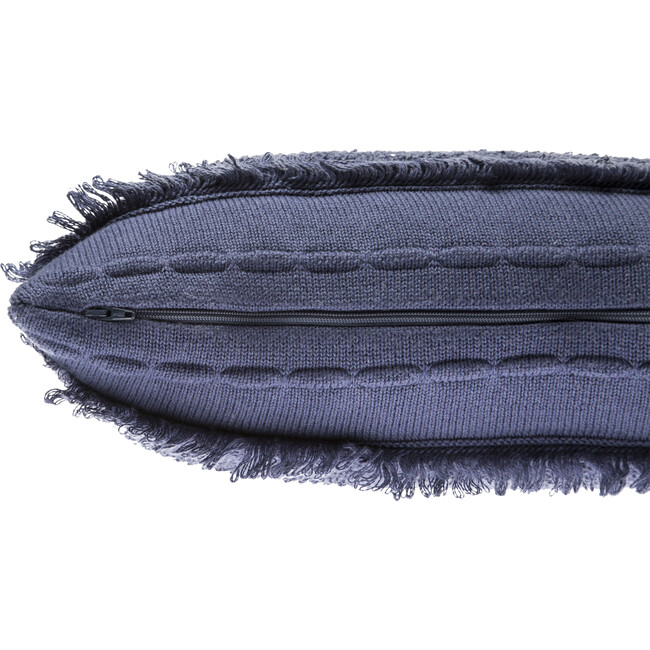 Air Knitted Washable Pillow, Alaska Blue - Decorative Pillows - 5