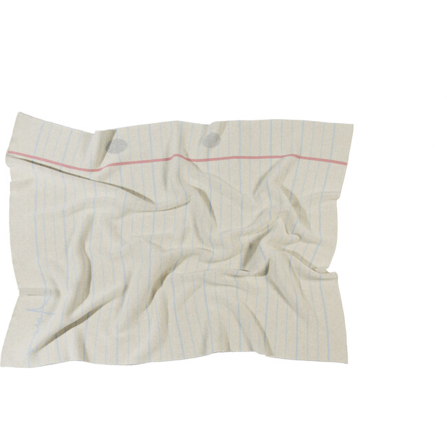 Notebook Knitted Baby Blanket, Natural - Blankets - 1