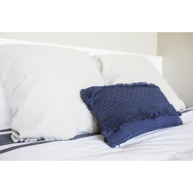Air Knitted Washable Pillow, Alaska Blue - Decorative Pillows - 6
