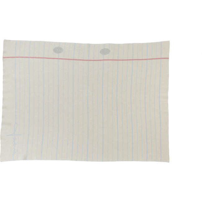 Notebook Knitted Baby Blanket, Natural - Blankets - 2